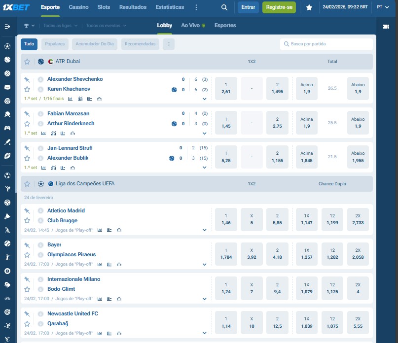 1xBet Esporte
